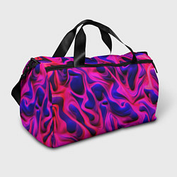 Сумки спортивные Pink blue abstract, цвет: 3D-принт