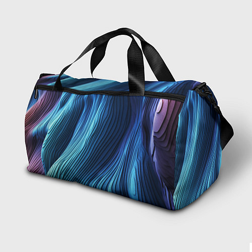 Спортивная сумка Трехмерные волны / 3D-принт – фото 2