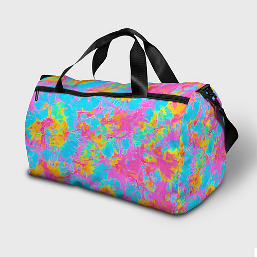 Спортивная сумка Барбм - цветочный абстрактный паттерн - тай-дай / 3D-принт – фото 2
