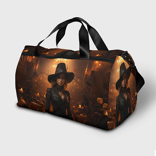 Спортивная сумка Красивая ведьма / 3D-принт – фото 2