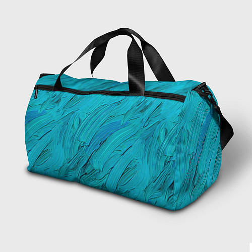 Спортивная сумка Голубая масляная краска / 3D-принт – фото 2
