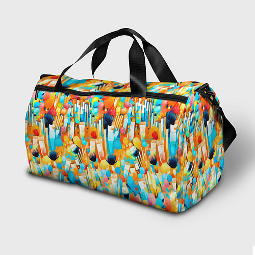 Спортивная сумка Кисти художника / 3D-принт – фото 2