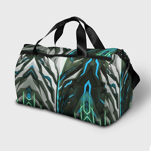 Спортивная сумка Броня адская и райская синяя / 3D-принт – фото 2