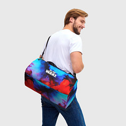 Сумки спортивные Alan Wake неоновый дым, цвет: 3D-принт — фото 2