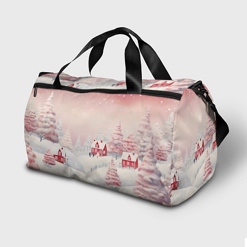 Спортивная сумка Снежное сияние ночи / 3D-принт – фото 2