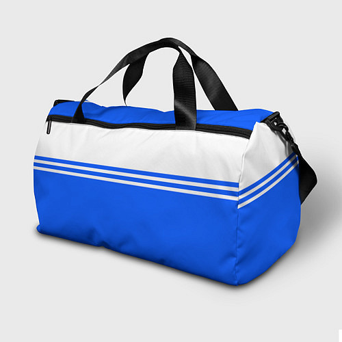 Спортивная сумка Вольво - две синии полосы / 3D-принт – фото 2