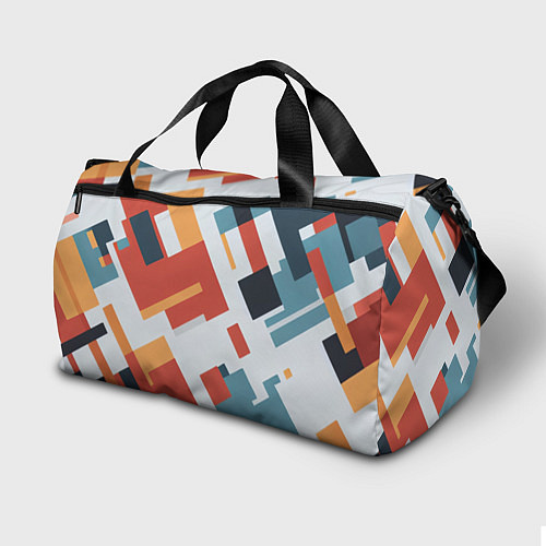Спортивная сумка Геометрический узор - нейросеть / 3D-принт – фото 2