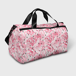 Спортивная сумка Стая розовых фламинго