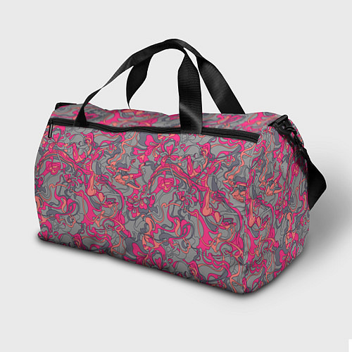 Спортивная сумка Розовый серый сон / 3D-принт – фото 2
