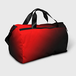 Сумки спортивные Градиент красно-чёрный диагональ, цвет: 3D-принт