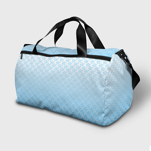 Спортивная сумка Переливающиеся снежинки паттерн / 3D-принт – фото 2
