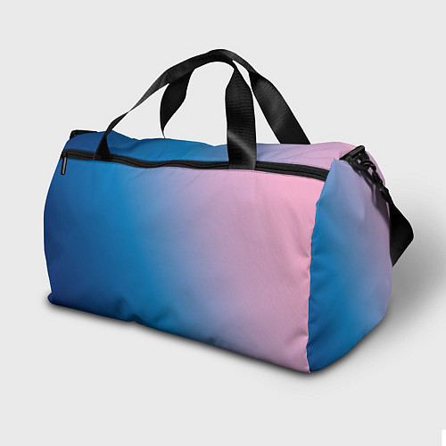 Спортивная сумка Розово-синий диагональный градиент / 3D-принт – фото 2