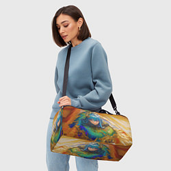 Сумки спортивные Аниме девушка с желтыми глазами, цвет: 3D-принт — фото 2