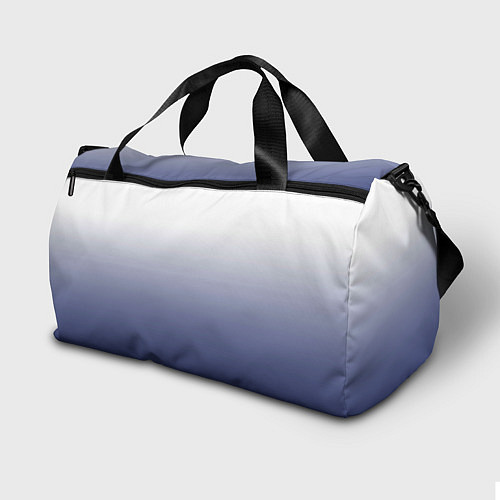 Спортивная сумка Туманный градиент бело-синий / 3D-принт – фото 2
