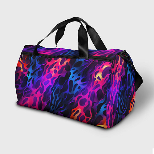 Спортивная сумка Камуфляж из ярких красок / 3D-принт – фото 2