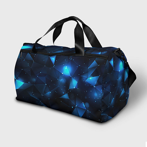 Спортивная сумка Синяя геометрическая абстракция / 3D-принт – фото 2