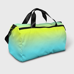 Спортивная сумка Ярко-зеленый и бирюзовый градиент