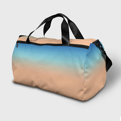 Спортивная сумка Сине-бежевый градиент / 3D-принт – фото 2