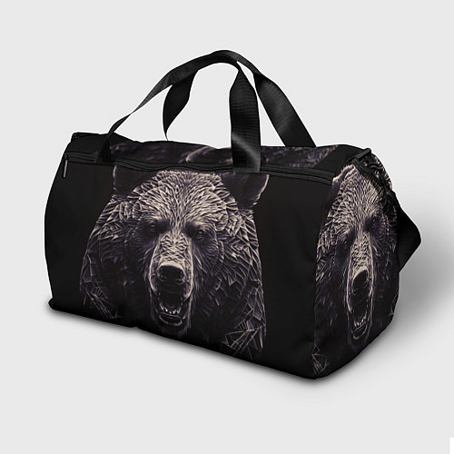 Спортивная сумка Бронзовый медведь / 3D-принт – фото 2