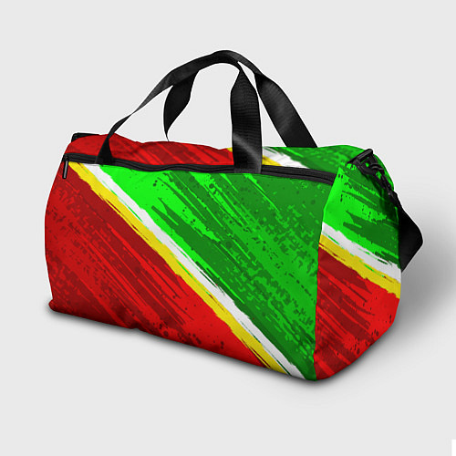 Спортивная сумка Расцветка Зеленоградского флага / 3D-принт – фото 2