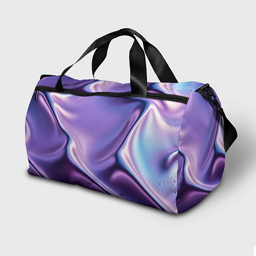 Спортивная сумка Голография - изгибающийся металлический фиолетовый / 3D-принт – фото 2
