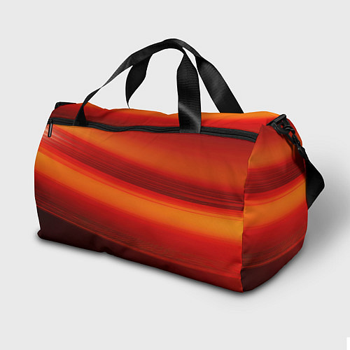 Спортивная сумка Красная изогнутая абстракция / 3D-принт – фото 2