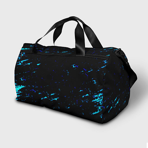 Спортивная сумка Dayz текстура краски голубые / 3D-принт – фото 2