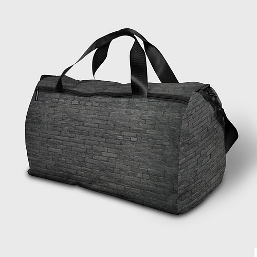 Спортивная сумка Бони и Клайд на кирпичном фоне / 3D-принт – фото 2