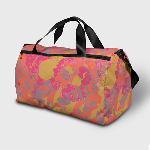 Спортивная сумка Цветной яркий камуфляж / 3D-принт – фото 2