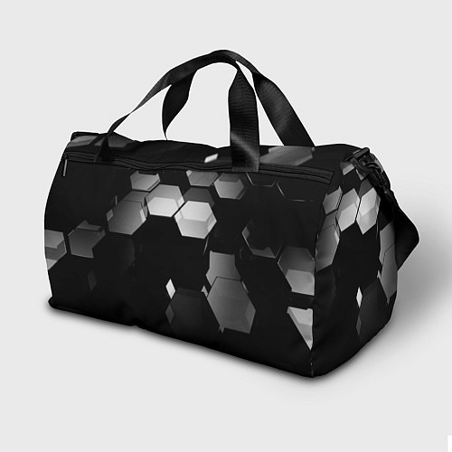 Спортивная сумка Нано соты шестиугольник / 3D-принт – фото 2