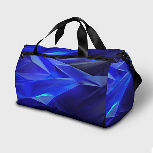 Спортивная сумка Black and blue abstract background sport style / 3D-принт – фото 2