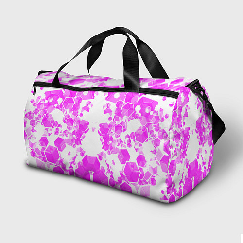 Спортивная сумка Розовые осколки / 3D-принт – фото 2