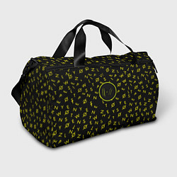 Сумки спортивные Twenty one pilots pattern rock yellow, цвет: 3D-принт