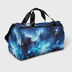 Спортивная сумка Космический голубой пейзаж