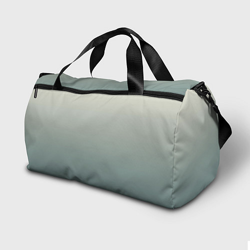 Спортивная сумка Серо-зелёный приглушённый градиент / 3D-принт – фото 2