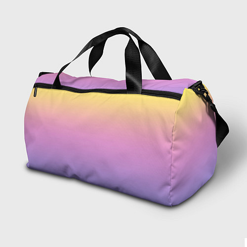 Спортивная сумка Нежный жёлто-сиреневый градиент / 3D-принт – фото 2