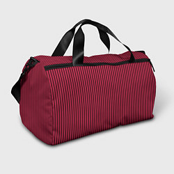 Спортивная сумка Красно-розовый полосатый