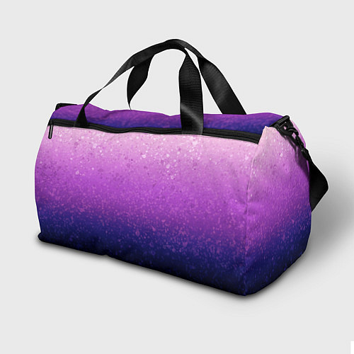 Спортивная сумка Абстрактный градиент розово-синий / 3D-принт – фото 2