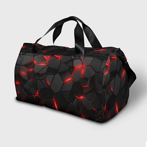 Спортивная сумка Апекс легенд - красный неон / 3D-принт – фото 2
