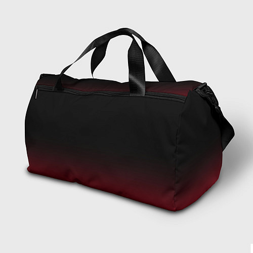 Спортивная сумка Dark side тёмная сторона градиент красно-чёрный / 3D-принт – фото 2