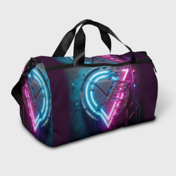 Спортивная сумка Neon geometric abstraction - ai art