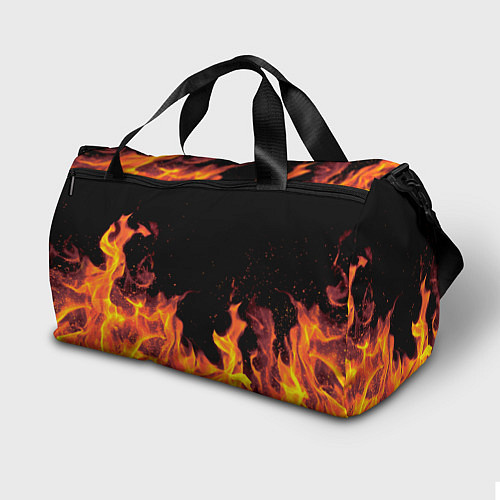 Спортивная сумка Марина - имя в огне / 3D-принт – фото 2