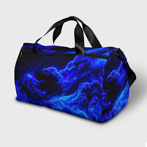 Спортивная сумка Синий густой дым - inferno blue / 3D-принт – фото 2