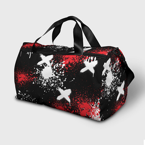 Спортивная сумка ММА на фоне брызг красок / 3D-принт – фото 2