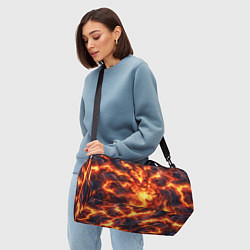 Сумки спортивные Огненный демон, цвет: 3D-принт — фото 2