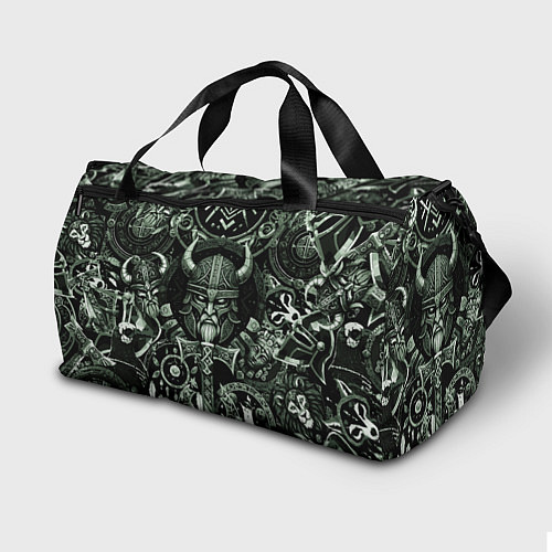 Спортивная сумка Викинг топор и руны / 3D-принт – фото 2