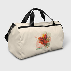 Сумки спортивные Морковь акварельные кляксы, цвет: 3D-принт