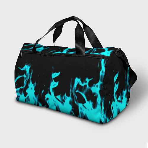 Спортивная сумка Cyberpunk neon flame / 3D-принт – фото 2