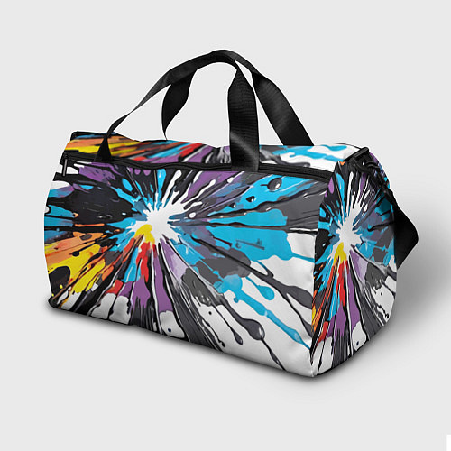 Спортивная сумка Кляксы краски - абстракция / 3D-принт – фото 2