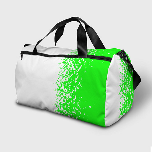Спортивная сумка Xbox кислотные зеленые краски / 3D-принт – фото 2